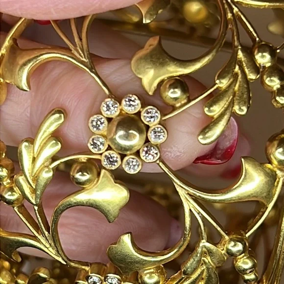 Amrapali 18 karat gold and diamond bracelet - Picture 10 of 17